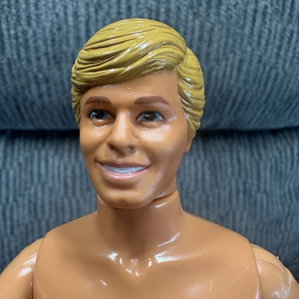 Vintage Mattel Ken Twist 'N Turn TNT Molded Hair Doll Malaysia Bent Arms Tan